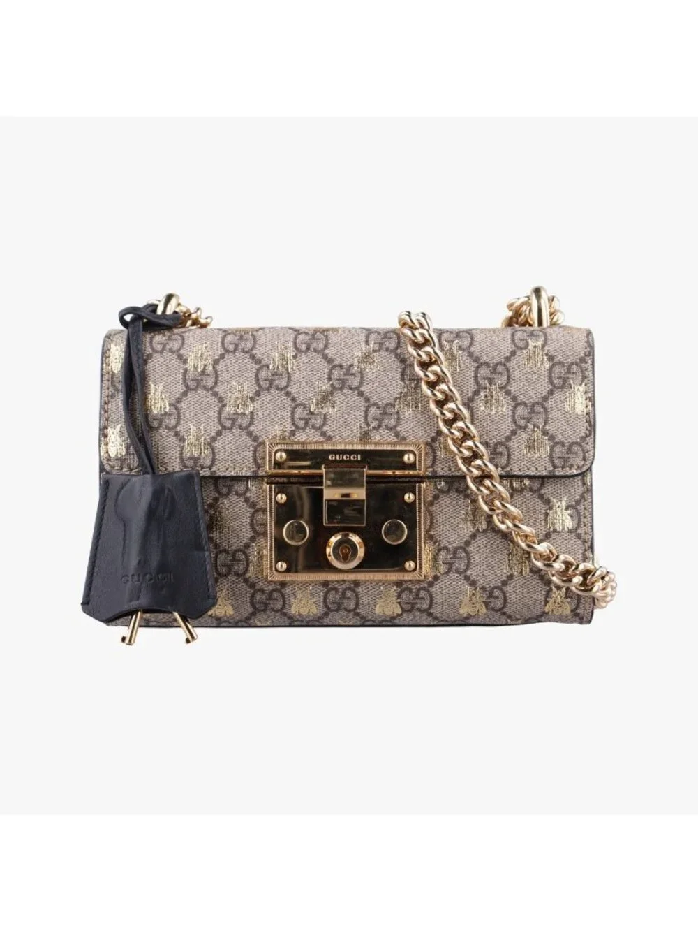 Gucci Padlock Brown Leather Shoulder Bag